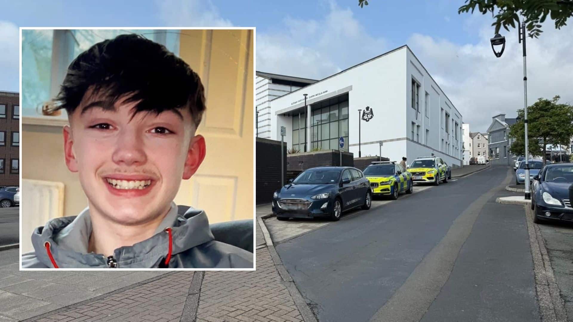 Heightened police presence at Douglas Courthouse as boy makes first appearance charged with the murder of Christopher McBurnie