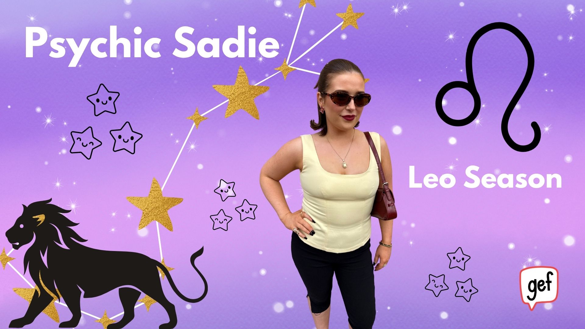 Leo season horoscope graphic